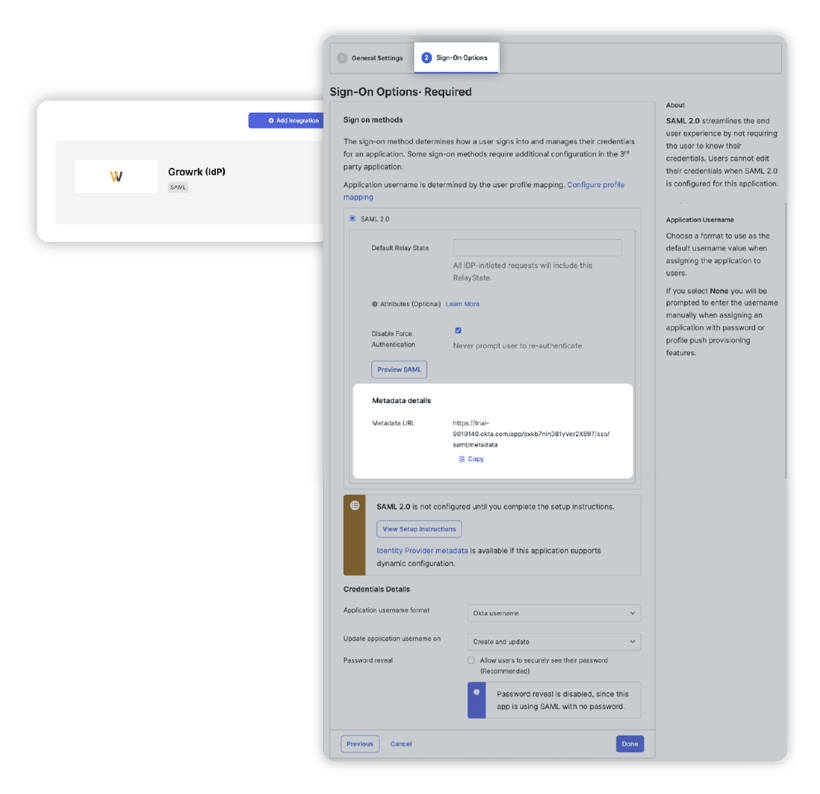 Okta integration