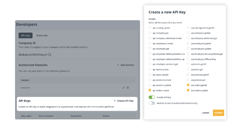 Zendesk integration guide API key