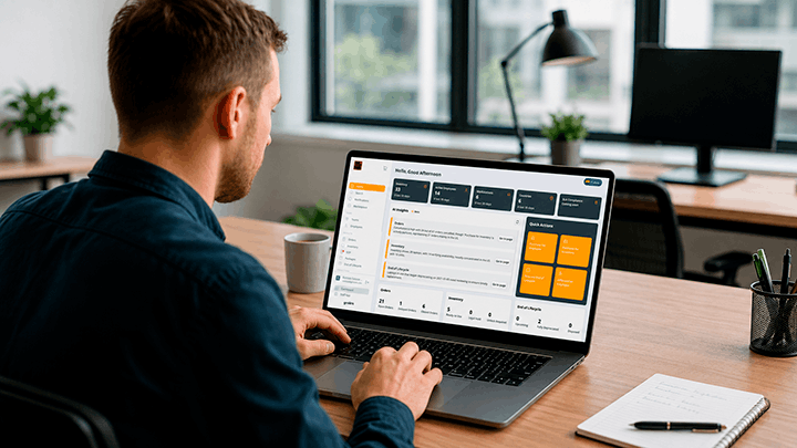 Reviewing device inventory on the GroWrk platform dashboard