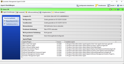 Symantec Client Management Suite Screenshot