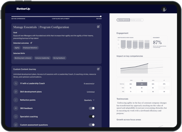 Betterup Dashboard