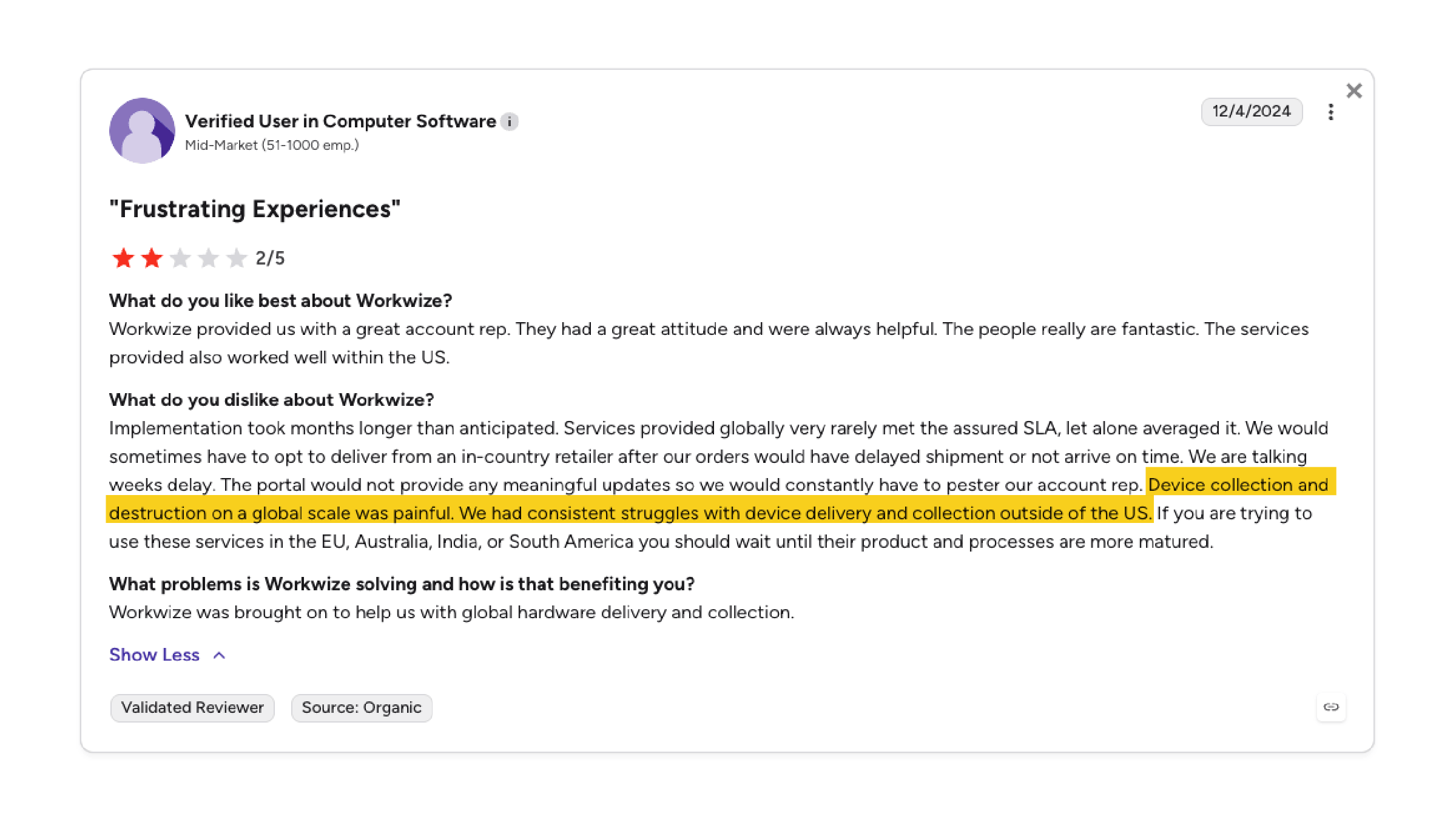 Workwize g2 review
