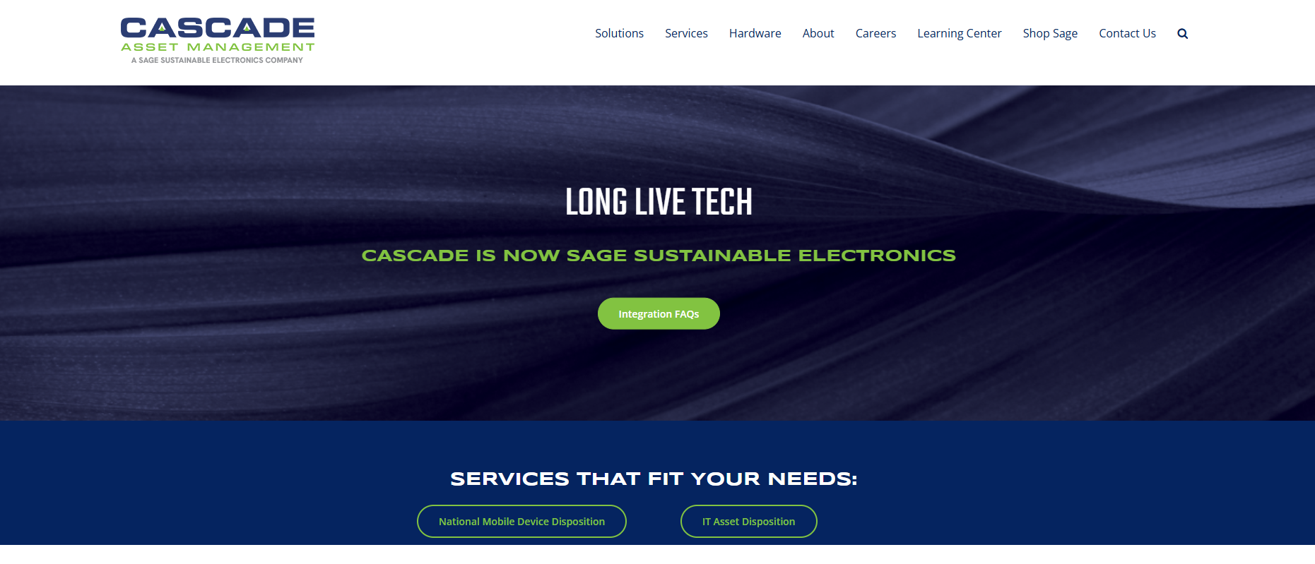 Cascade Asset Management now Sage Sustainable Electronics