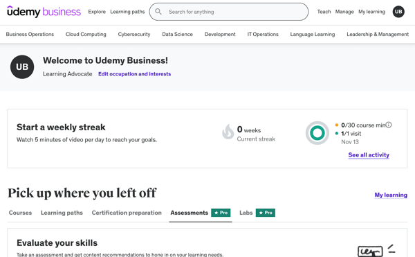 Udemy Business