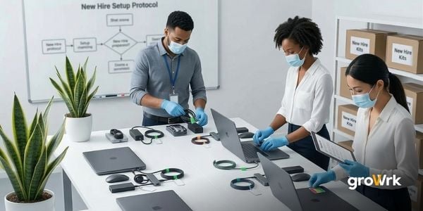 IT hardware preparation for new hires