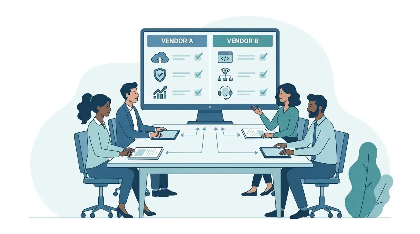 IT team comparing vendor performance side by side instead of relying on gut feel