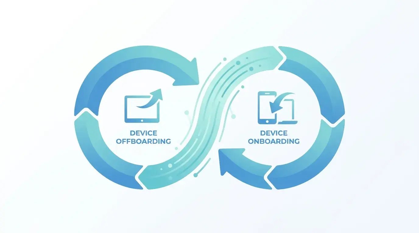 Circular loop connecting offboarding and device onboarding