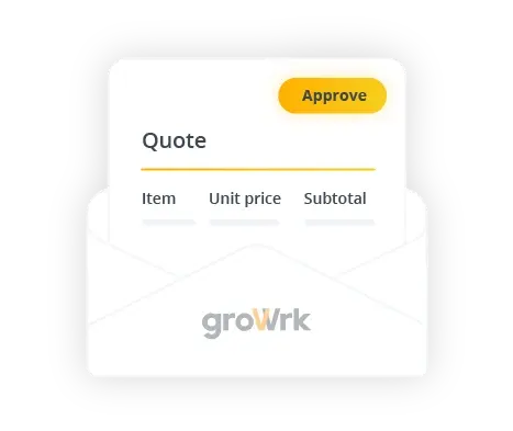Receive a detailed quote before committing to any order