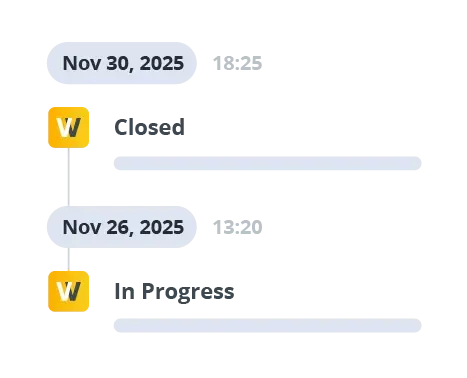 Track every step from approval to delivery in real time