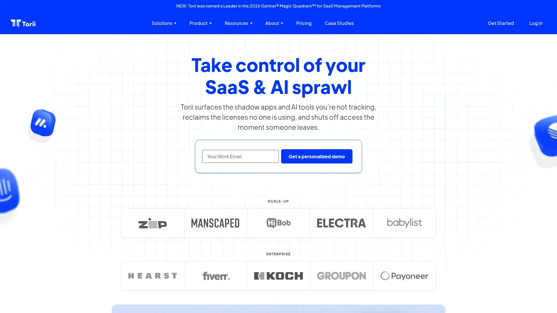 Torii SaaS management platform dashboard