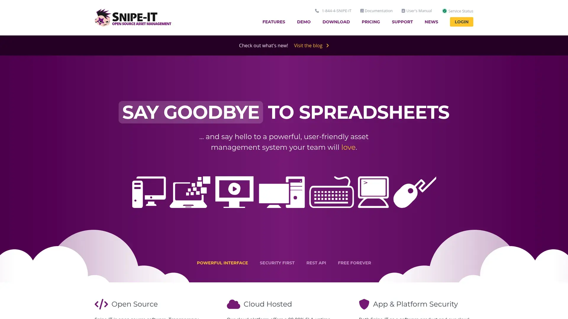 Snipe-IT asset management interface