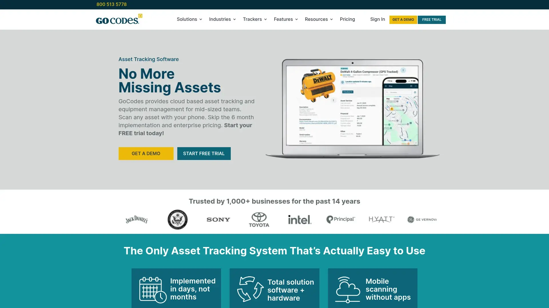 GoCodes QR code asset tracking system
