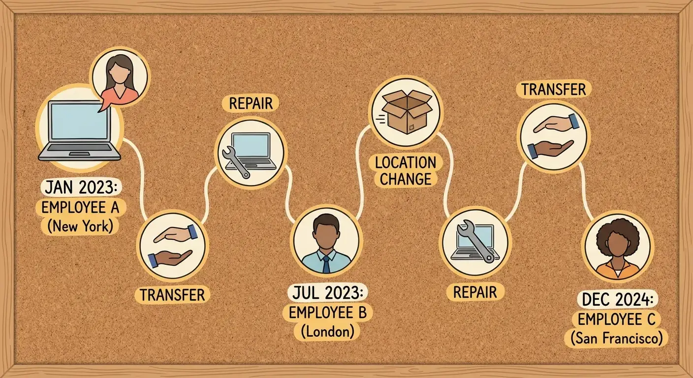 Chain of custody tracking showing who touched what and when (because 'I don't know' doesn't work in audits)