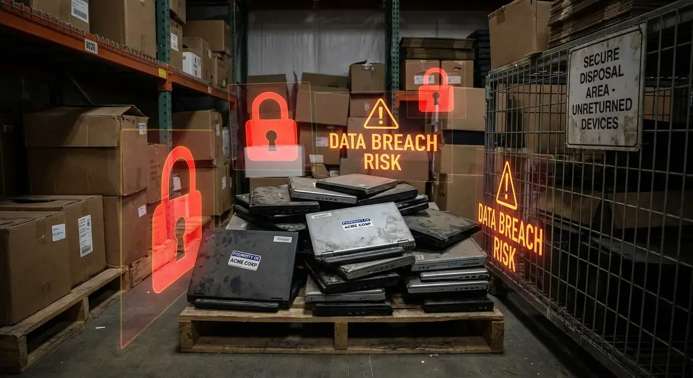 Security risks from unreturned devices
