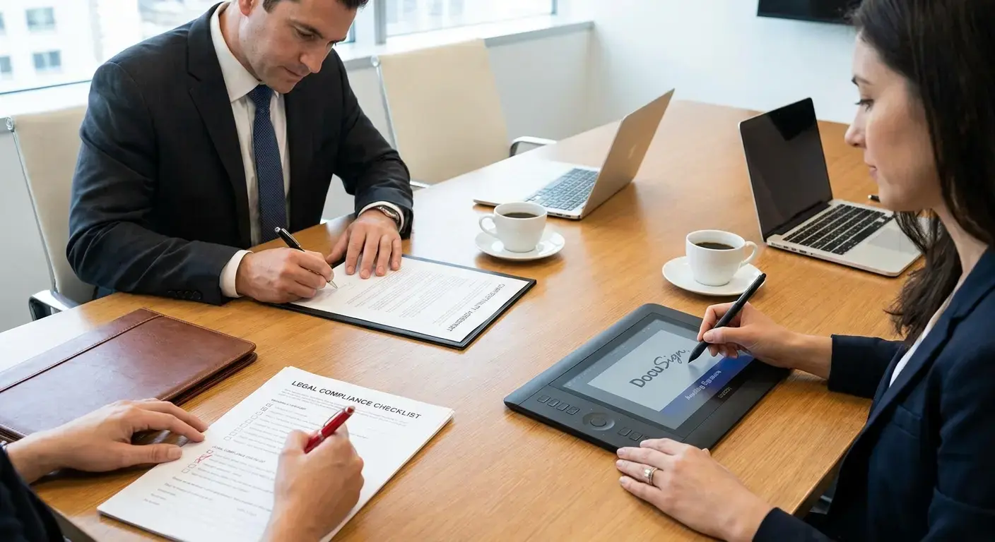 Signed confidentiality agreements and legal documentation