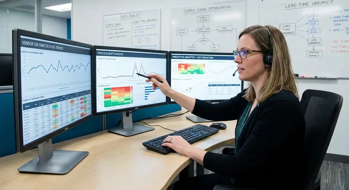 Vendor performance data analysis dashboard
