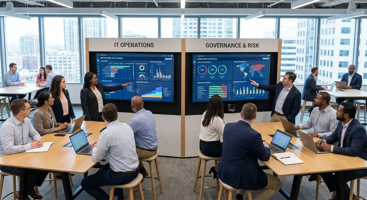Operations and governance teams collaborating