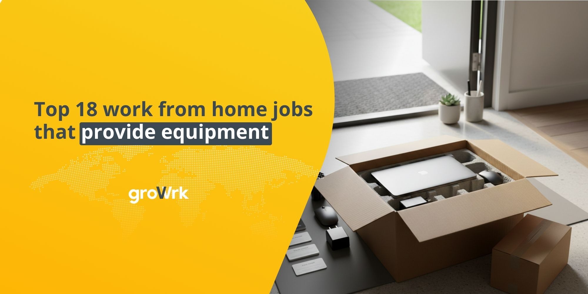 work from home jobs that provide equipment